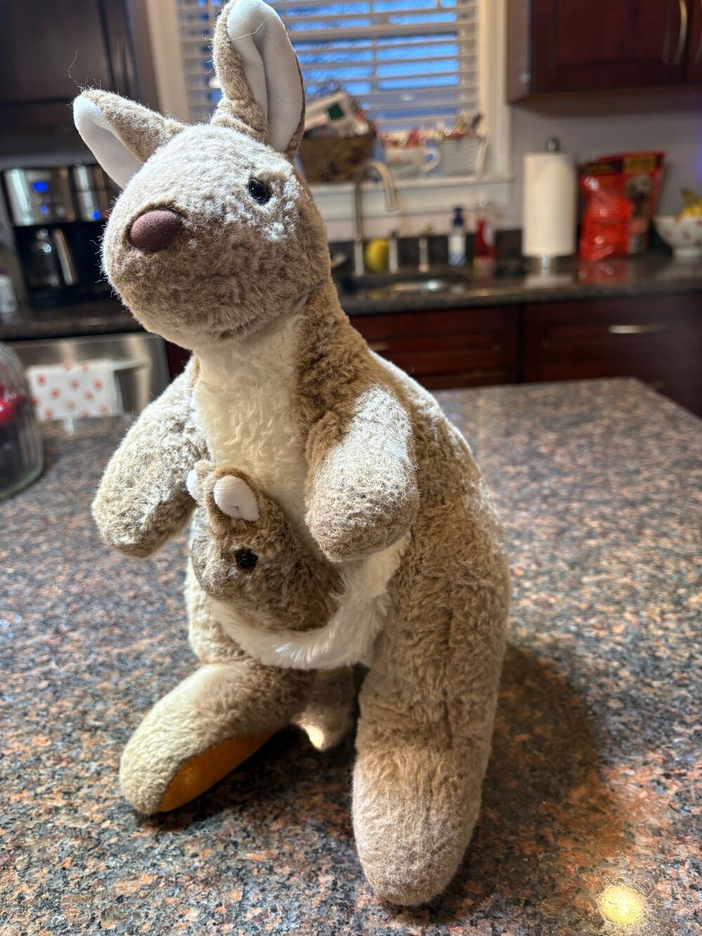 Portland Plush Kaya the Kangaroo w/Baby Brown Stuffed Animal